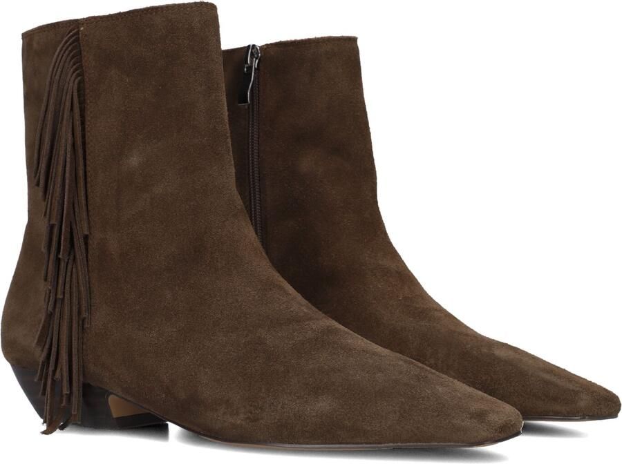 TORAL Enkellaarsjes Dames Linette Maat: 37 Materiaal: Suède Kleur: Bruin