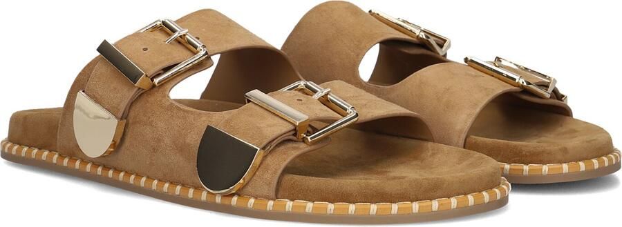 TORAL Slippers Dames Hidra Maat: 37 Materiaal: Suède Kleur: Camel