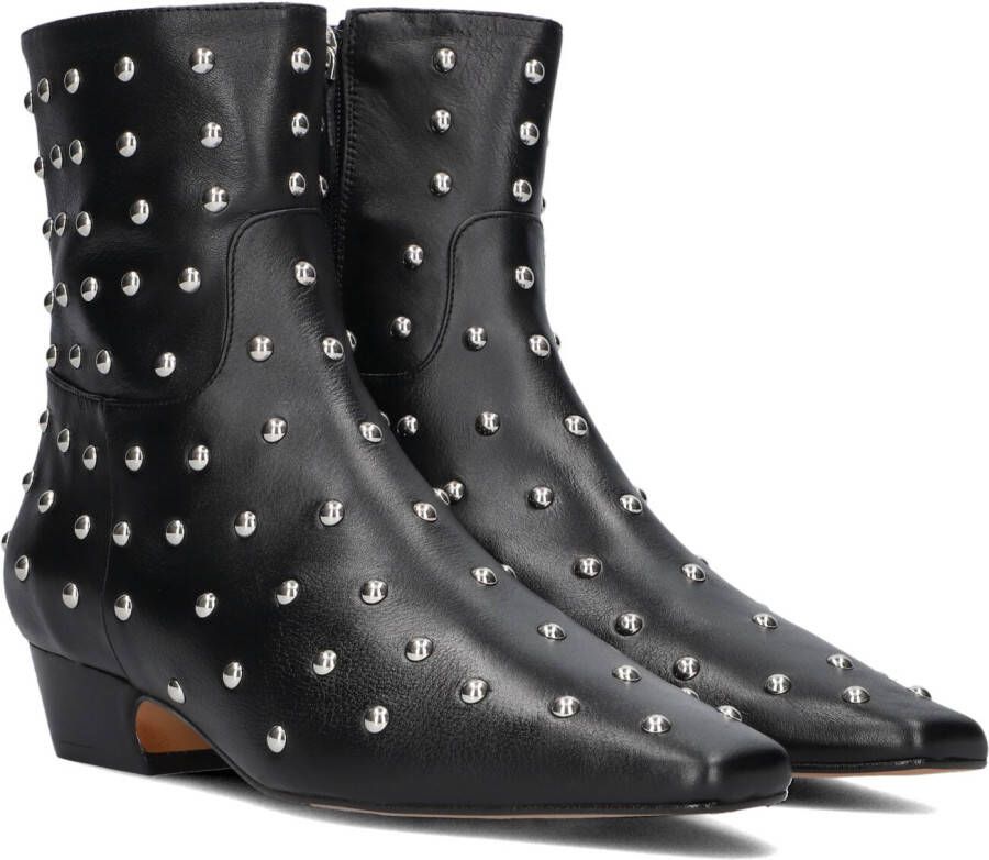 TORAL Enkellaarsjes Dames Irene Punk Maat: 37 Materiaal: Leer Kleur: Zwart