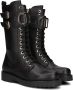 TWINSET MILANO Veterboots Dames 242tcp084 Maat: 36 Materiaal: Leer Kleur: Zwart - Thumbnail 1