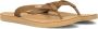 Ugg Tawney Logo Flip Flop voor Dames in Chestnut Nubuck | Leder - Thumbnail 1