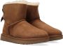 Ugg Dameslaarzen van omgekeerd schapenleer en suède voor herfst winter Black Dames - Thumbnail 1