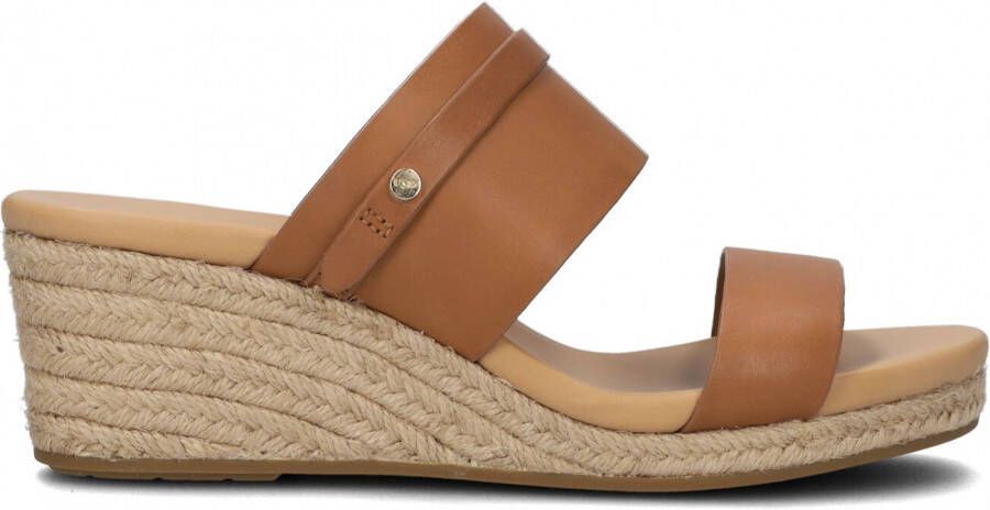 Ugg Ebele Sandalen voor Dames in Tan Leather