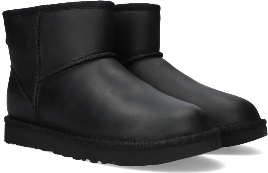 Uggs zwart online leer