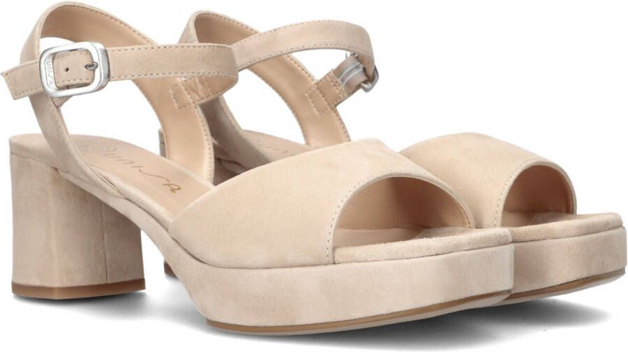 Unisa Beige Retro Sandal Odran Beige Dames