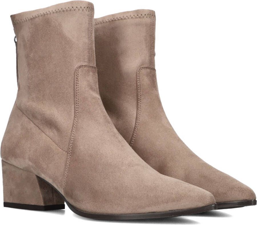 Unisa Jake Enkellaarsjes Enkelboots met rits Dames Taupe