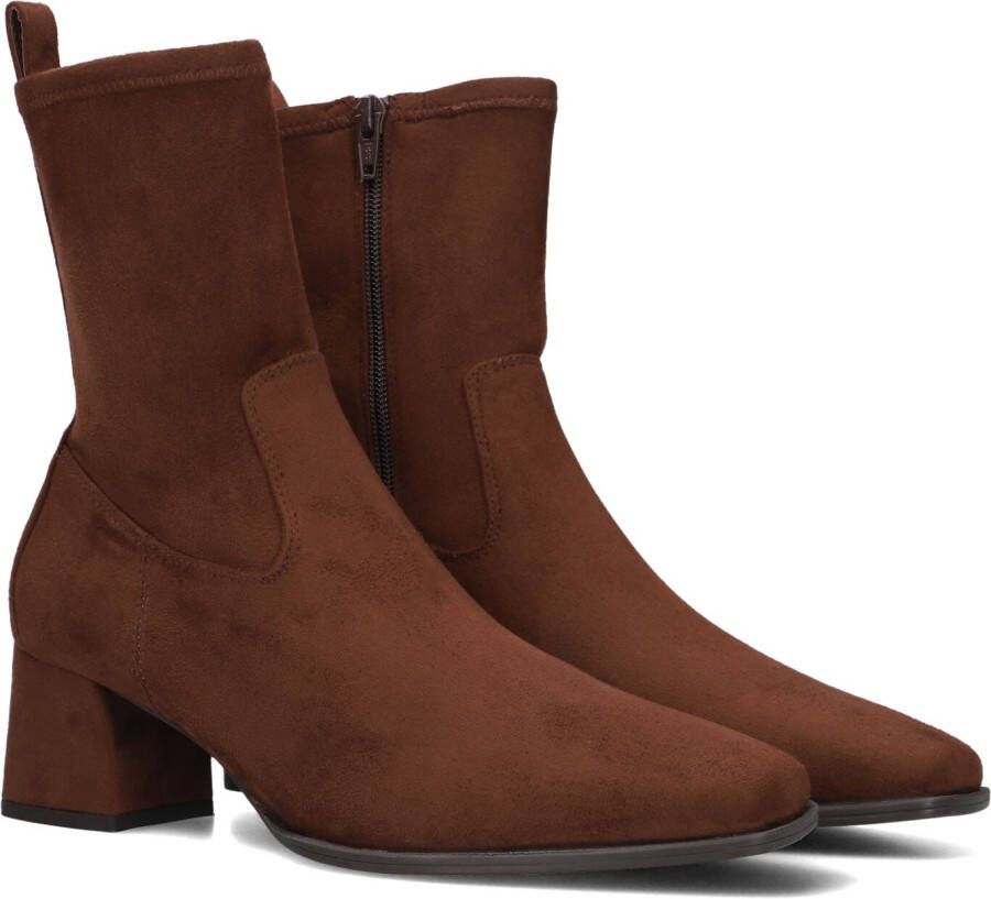 Unisa Langley Enkellaarsjes Enkelboots met rits Dames Bruin