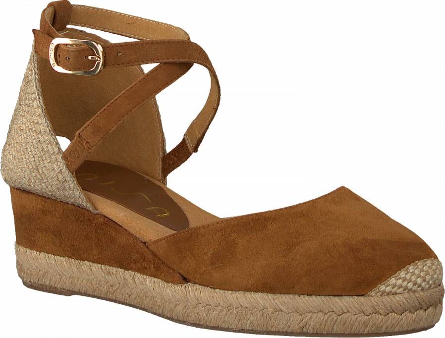 last draagbaar Milieuactivist Unisa Dames Espadrilles Caude Cognac - Schoenen.nl