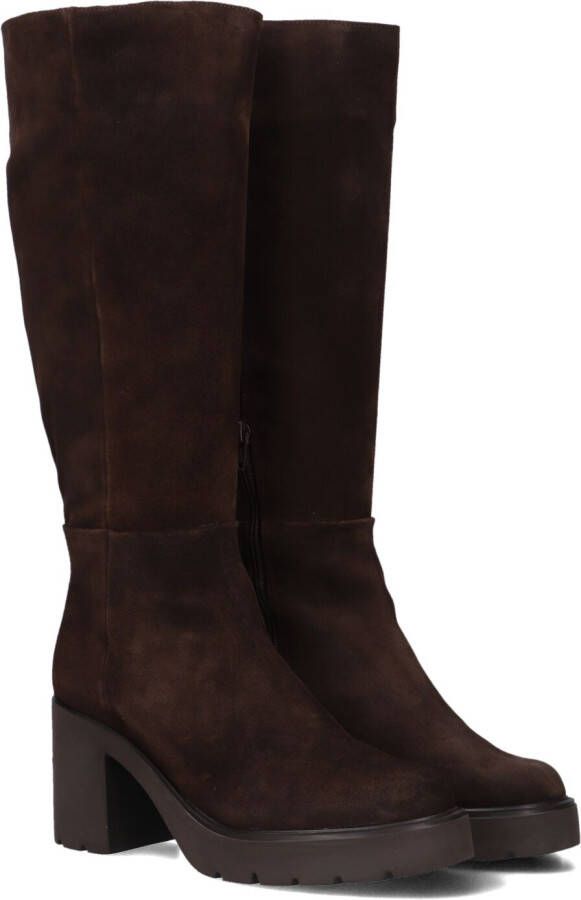 UNISA Hoge Laarzen Dames Kayli Maat: 36 Materiaal: Suède Kleur: Bruin