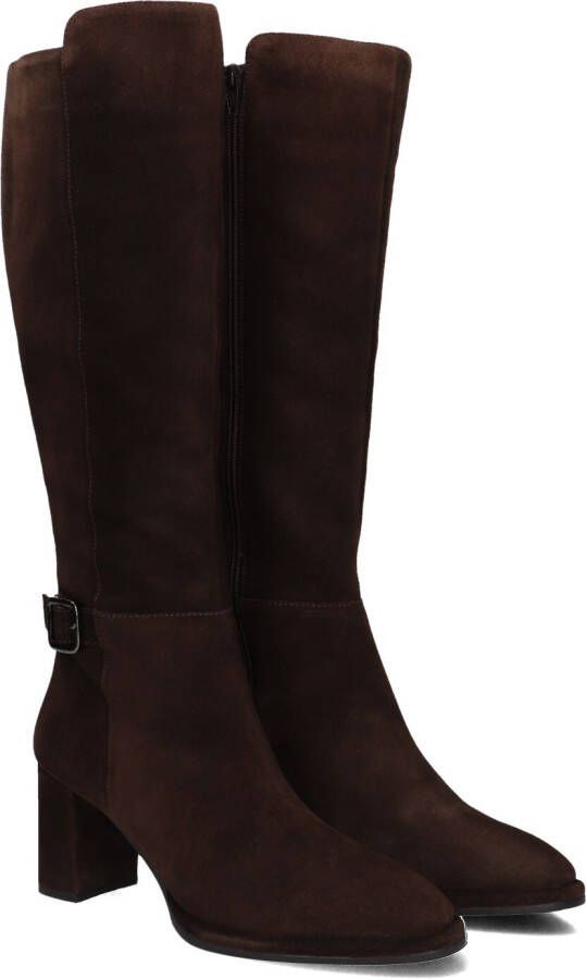 UNISA Hoge Laarzen Dames Lebrun Maat: 38 Materiaal: Suède Kleur: Bruin