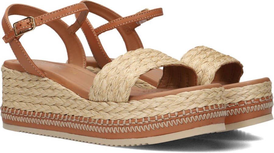 UNISA Dames Kebec Maat: 38 Materiaal: Raffia Kleur: Bruin