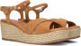 Bruin Tinten Konnie Sandalen Met Sleehak Dames Cognac - Thumbnail 1