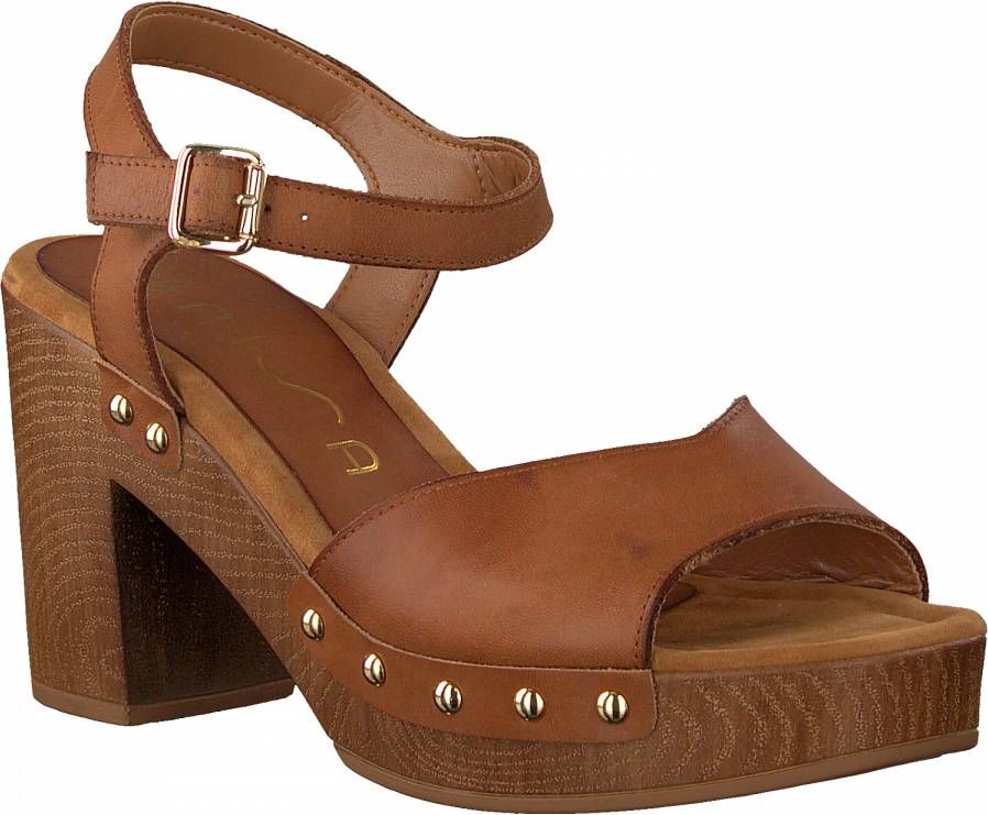 Unisa Cognac Sandalen Taco