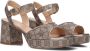 UNISA Sandalen Dames Ney_24 Maat: 40 Materiaal: Leatherlook Kleur: Goud - Thumbnail 1