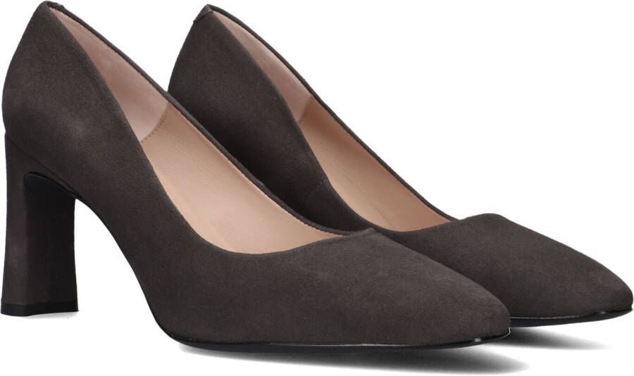 Unisa Donkergrijze Suède Pump Waba Gray Dames