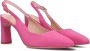 Unisa Sandalen Dames Damesschoenen Leer Blokhak hoogte 5 cm Jamal Fuchsia - Thumbnail 1