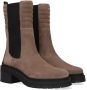 UNISA Chelsea Boots Dames Jina Maat: 38 Materiaal: Suède Kleur: Taupe - Thumbnail 1