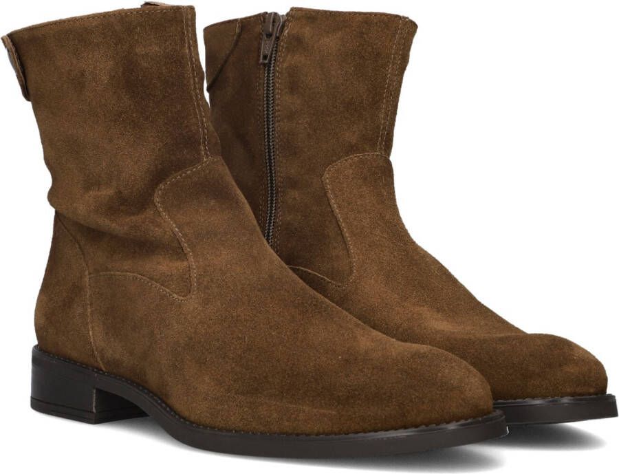 Unisa Belfin Enkellaarsjes Enkelboots met rits Dames Taupe