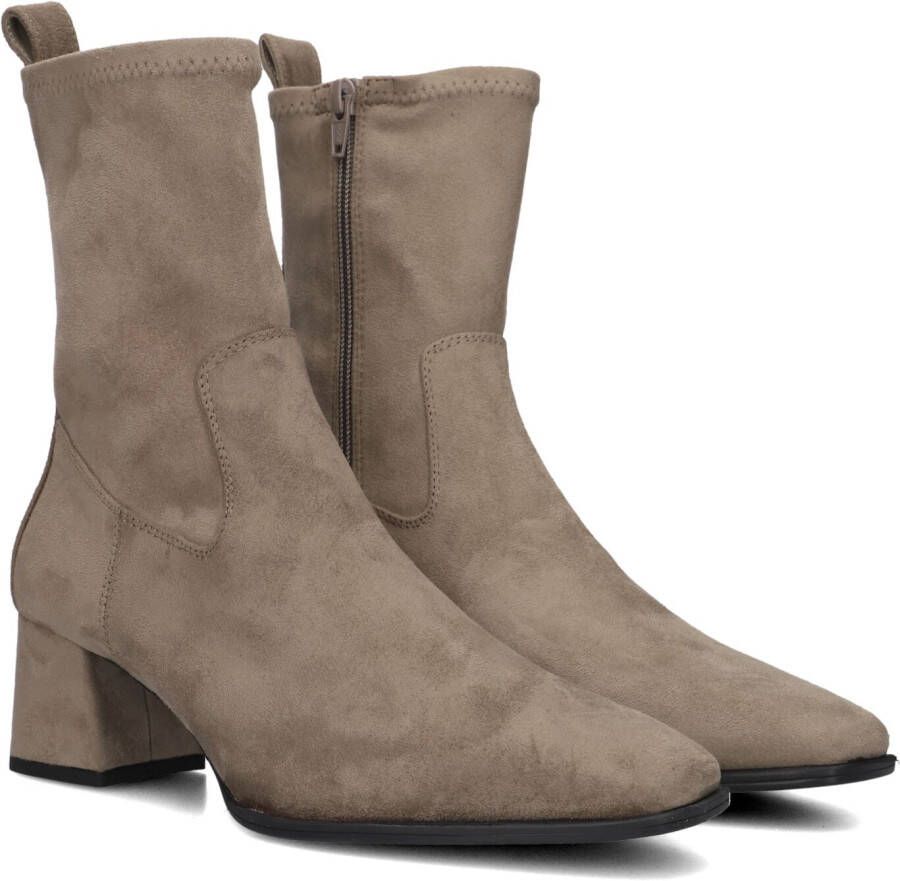 UNISA Enkellaarsjes Dames Langley Maat: 35 Materiaal: Suède Kleur: Taupe