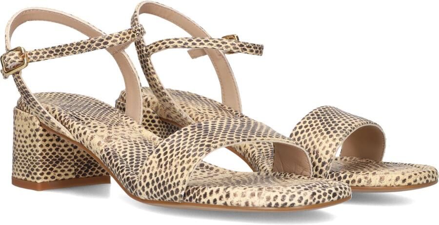 UNISA Sandalen met Hak Dames Kiala Maat: 39 Materiaal: Leer Kleur: Beige