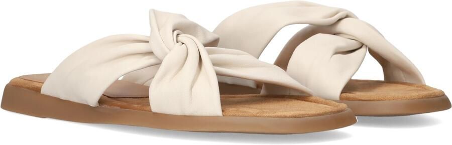UNISA Teenslippers Dames Camby Maat: 36 Materiaal: Leer Kleur: Beige