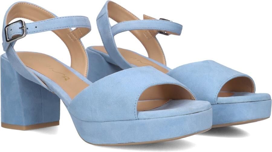 UNISA Sandalen met Hak Dames Ney Maat: 37 Materiaal: Suède Kleur: Blauw
