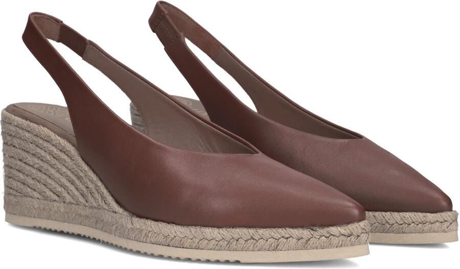 UNISA Espadrilles Dames Decia Maat: 39 Materiaal: Leer Kleur: Bruin