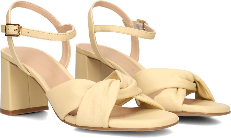 UNISA Sandalen met Hak Dames Medway Maat: 35 Materiaal: Leer Kleur: Butter yellow