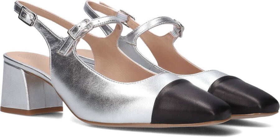 UNISA Slingbacks Dames Lumis Maat: 37 Materiaal: Leer Kleur: Zilver