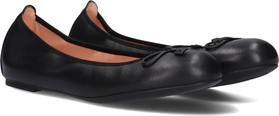 Unisa Zwarte Ballerina Acor met Strik Black Dames