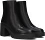 UNISA Enkelboots Dames Khan Maat: 40 Materiaal: Leer Kleur: Zwart - Thumbnail 1