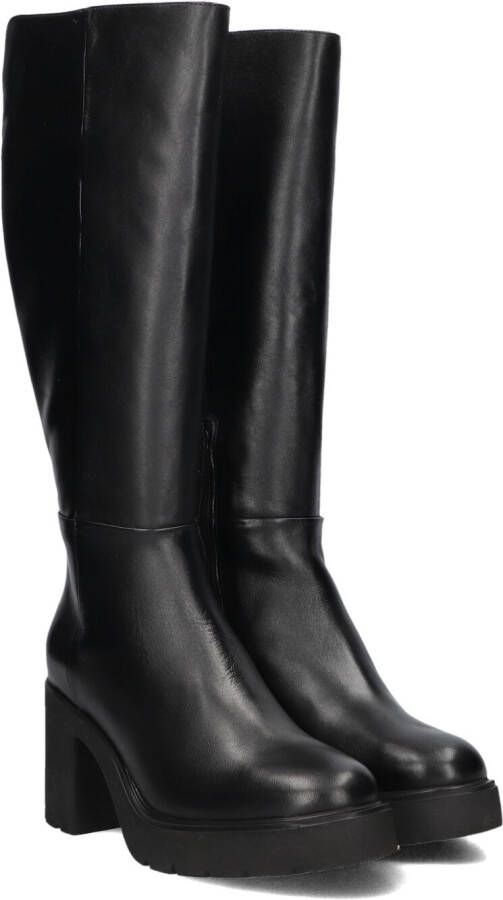 UNISA Hoge Laarzen Dames Kayli Maat: 41 Materiaal: Leer Kleur: Zwart