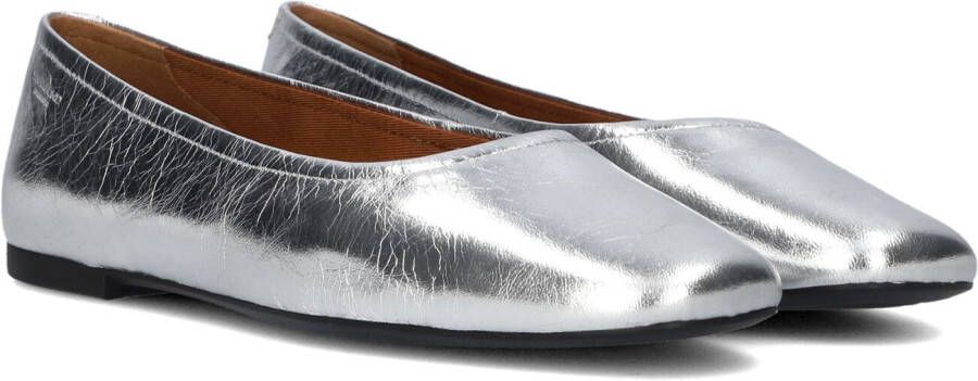 Vagabond Jolin leren ballerina | silver Zilver Leer Ballerina&apos;s Dames