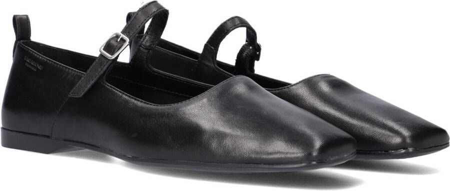 Vagabond Shoemakers Zwarte leren ballerina Delia Black Dames