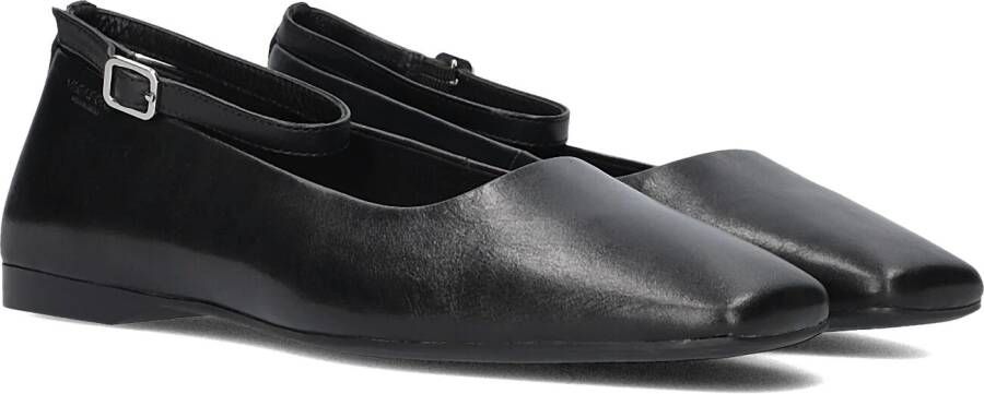 Vagabond Shoemakers Zwarte leren ballerina Delia Black Dames