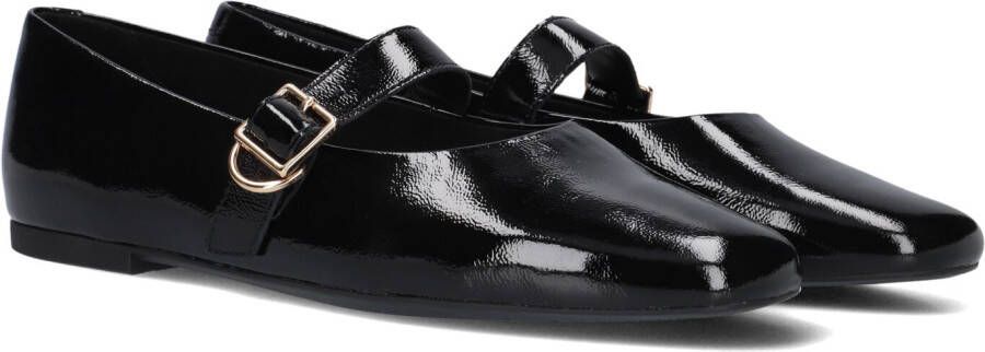 Vagabond Shoemakers Zwarte Leren Ballerina Schoenen met Gesp