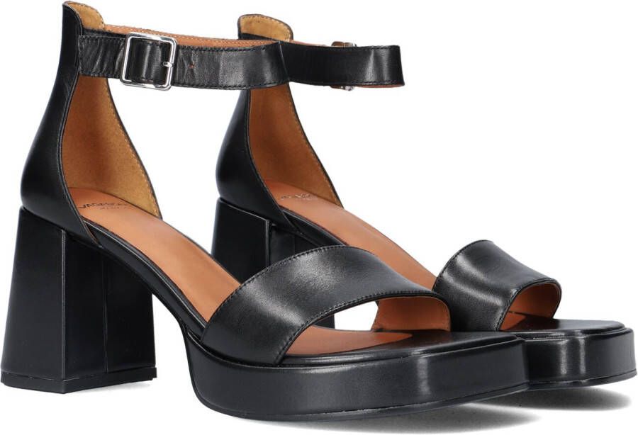 Vagabond Shoemakers Fiona Zwarte Leren Sandalen Black Dames