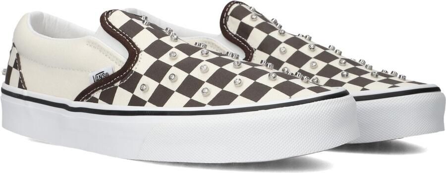 VANS Witte Instappers Classic Slip-on Rhinestone