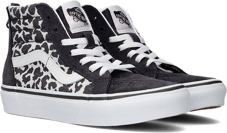 Vans Zwarte Hoge Sneaker Uy Sk8-hi Zip Snow Leopard