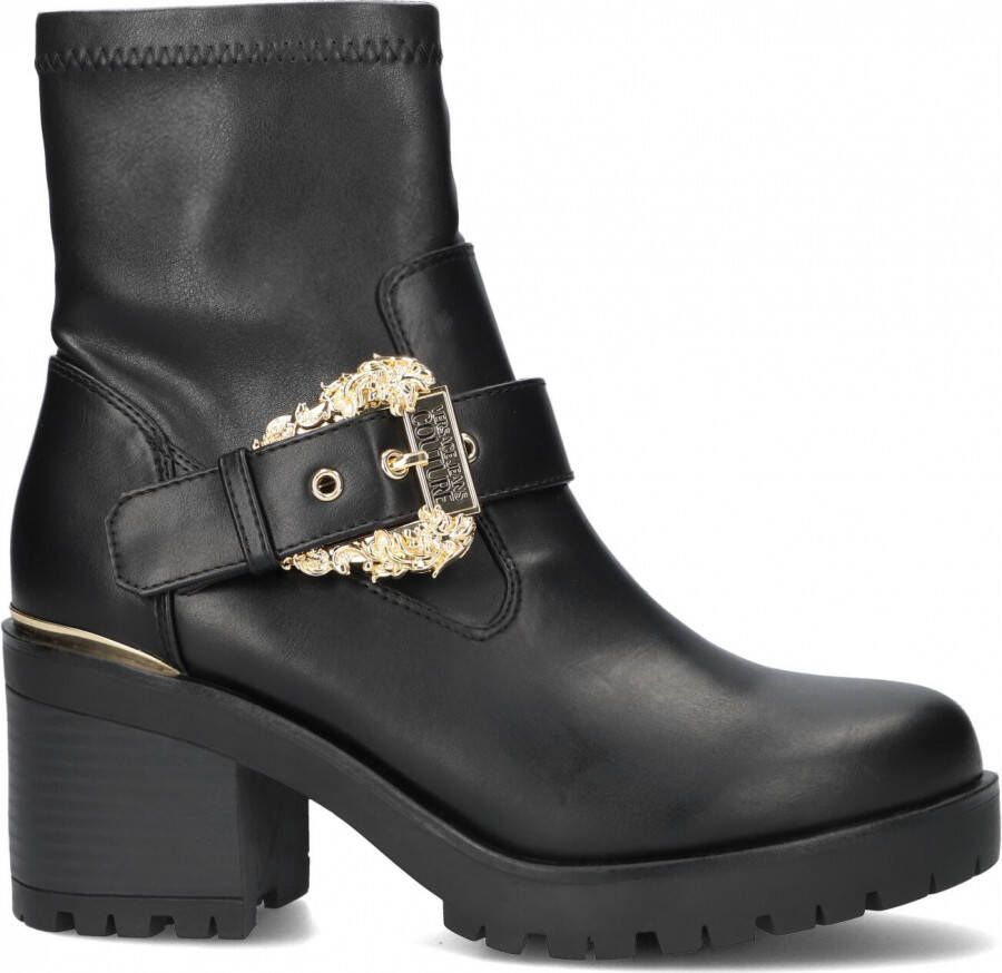 Versace Jeans Couture Vrouwenschoenen Ankle Boots 73Va3S92 Zs355 899 Black Zwart Dames