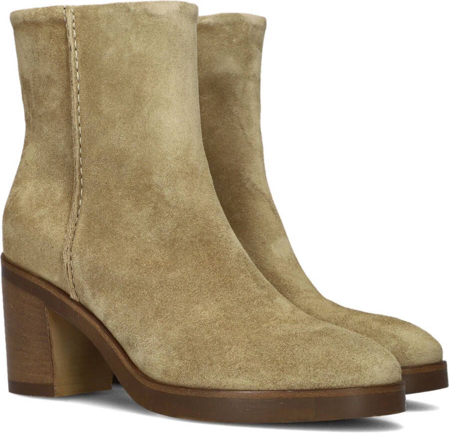 VIA VAI Taara Enkel Enkellaarsjes Enkelboots met rits Dames Beige