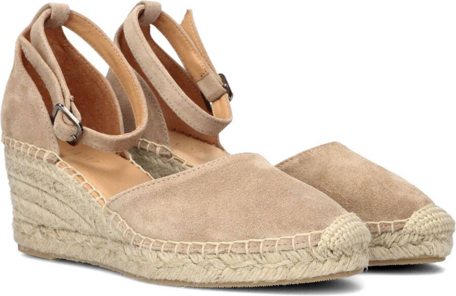 VIA VAI Espadrilles Dames Flora Braid Maat: 41 Materiaal: Suède Kleur: Beige