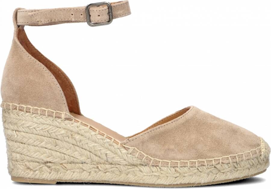 VIA VAI Espadrilles Dames Flora Braid Maat: 41 Materiaal: Suède Kleur: Beige