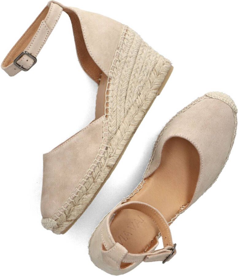 VIA VAI Espadrilles Dames Flora Braid Maat: 39 Materiaal: Leer Kleur: Beige