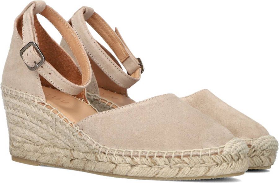 VIA VAI Espadrilles Dames Flora Braid Maat: 39 Materiaal: Leer Kleur: Beige