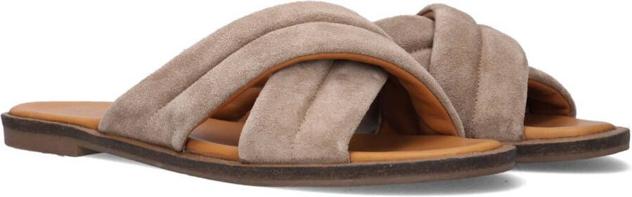 VIA VAI Slippers Dames Harita Liv Maat: 37 Materiaal: Suède Kleur: Beige