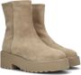 Via Vai Bobbi Mellow 59095 suède enkelboots beige - Thumbnail 1