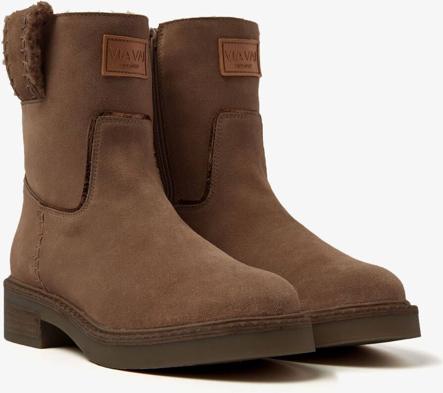 VIA VAI Enkelboots Dames Bellamy Yasmin Maat: 42 Materiaal: Suède Kleur: Bruin