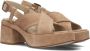 VIA VAI Elia Paisley | suède sandalen Beige Suede Sandalen met hak Dames - Thumbnail 1