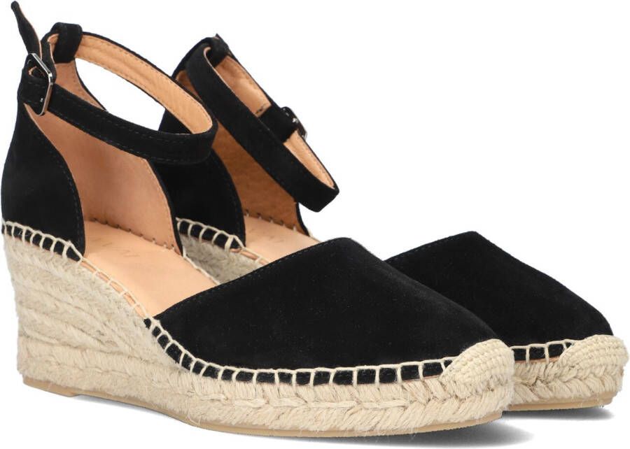 VIA VAI Espadrilles Dames Flora Braid Maat: 40 Materiaal: Suède Kleur: Zwart